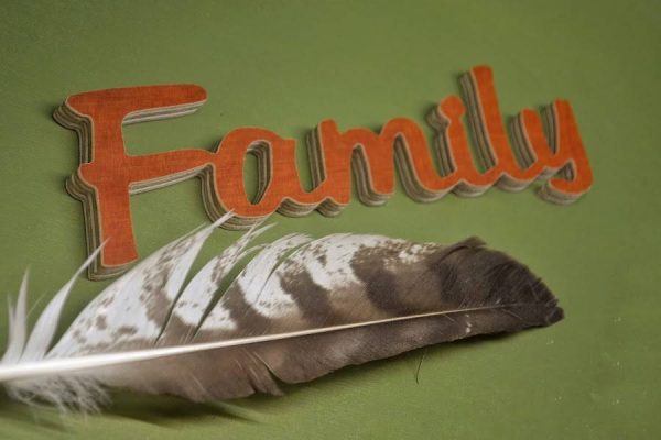 Medinis pastatomas užrašas "Family" - Image 2