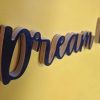 Medinis pakabinamas užrašas "Dream big!" - Image 2