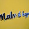 Medinis pakabinamas užrašas "Make it happen" - Image 2