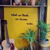 Medinis pakabinamas užrašas "What we think we become" - Image 2